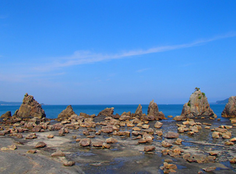 The Hashigui-iwa Rocks