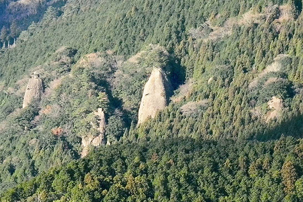 The Bozu-iwa Rock in Irogawa